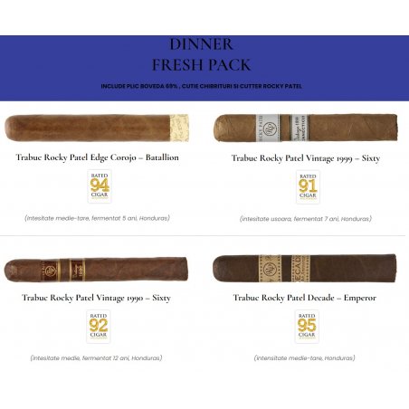 Selectie trabucuri Dinner Rocky Patel Fresh Bag 4
