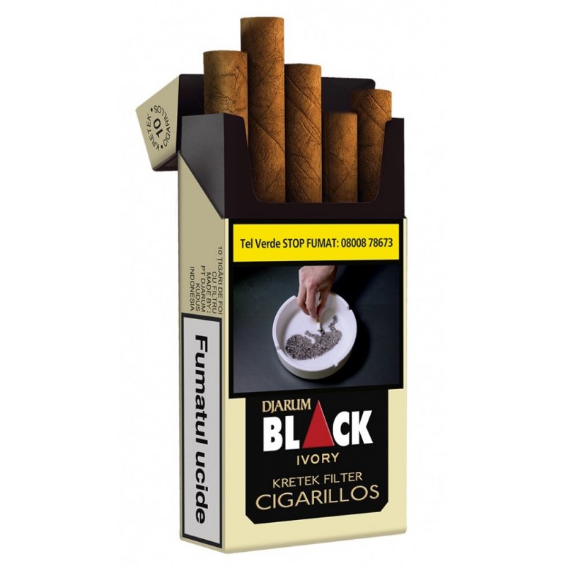 Tigari de foi Djarum Black Ivory Filter Cigarillos (100)