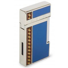 Bricheta Elie Bleu J-14 Blue Lacquer Marquetry Jet Flame EBJ1452