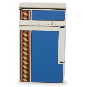 Bricheta Elie Bleu J-14 Blue Lacquer Marquetry Jet Flame EBJ1452