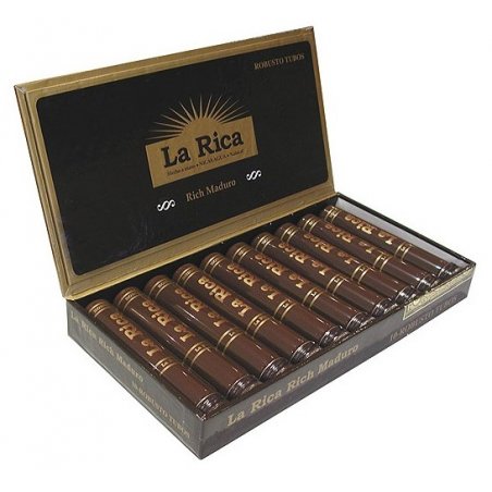 Trabucuri La Rica Maduro Tubos Robusto (10)
