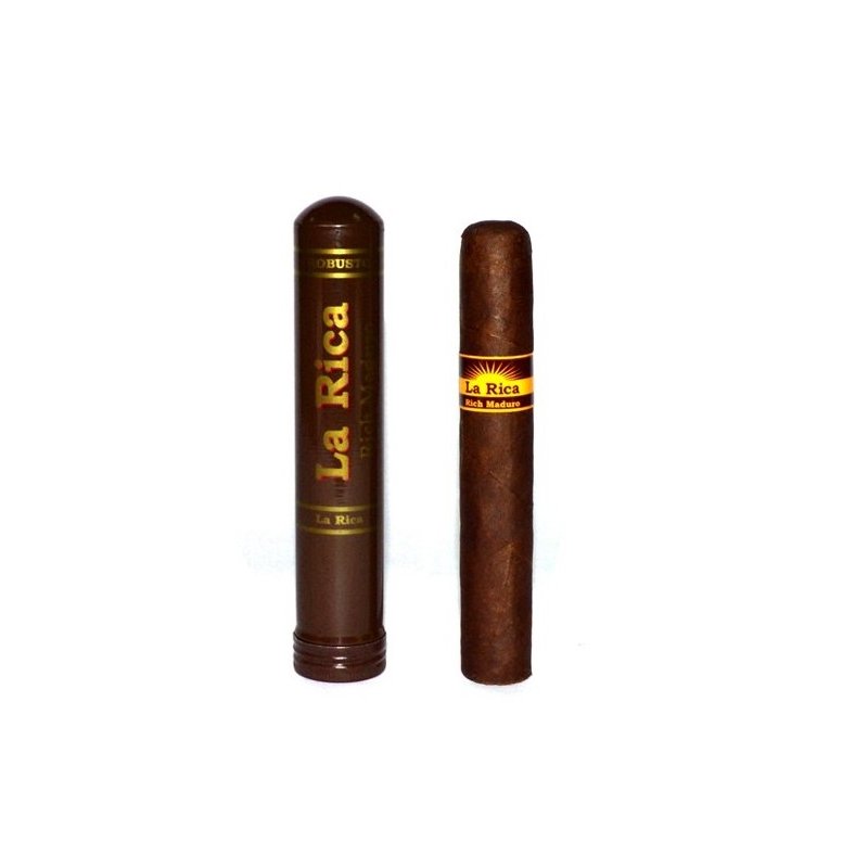 Trabucuri La Rica Maduro Tubos Robusto (10)