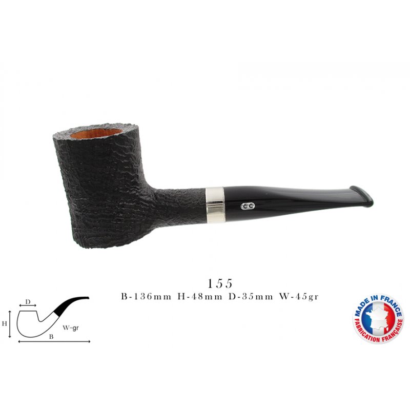 Pipa Chacom L'Essard Sandblasted (155) 9mm fumez pipa