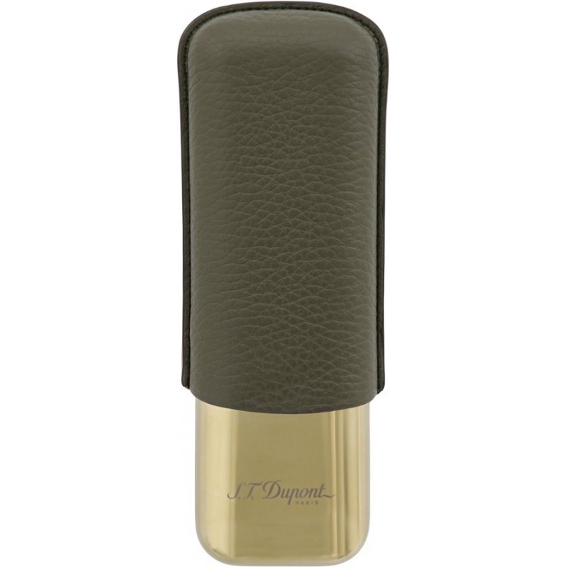 Cumpara Etui 2 trabucuri S.T Dupont Khaki Grained And Gold 183269