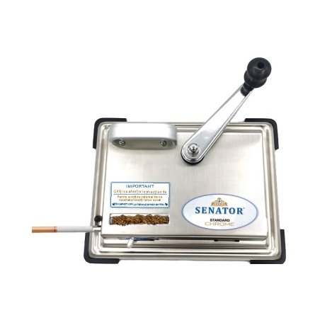 Aparat injectat tuburi tigari cu manivela Senator Standard CHROME (8,0 mm)