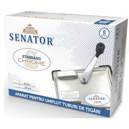 Cumpara Aparat injectat tuburi tigari cu manivela Senator Standard Chrome