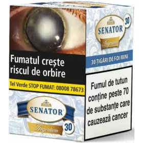 Tigari de foi - Senator Mini Cigars ARGENTUM 75g (30)
