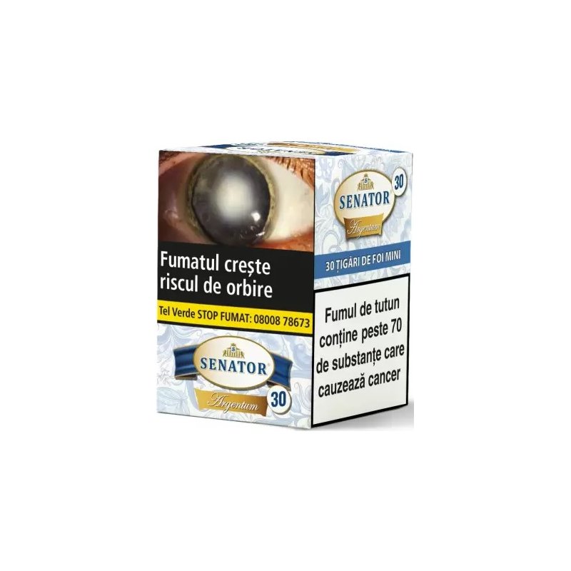 Tigari de foi - Senator Mini Cigars ARGENTUM 75g (30)