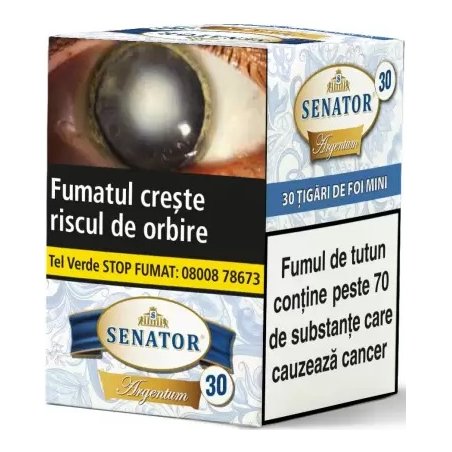 Tigari de foi - Senator Mini Cigars ARGENTUM 75g (30)
