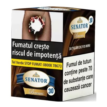 Cumpara Tigari de foi Senator Mini Cigars Brunus.