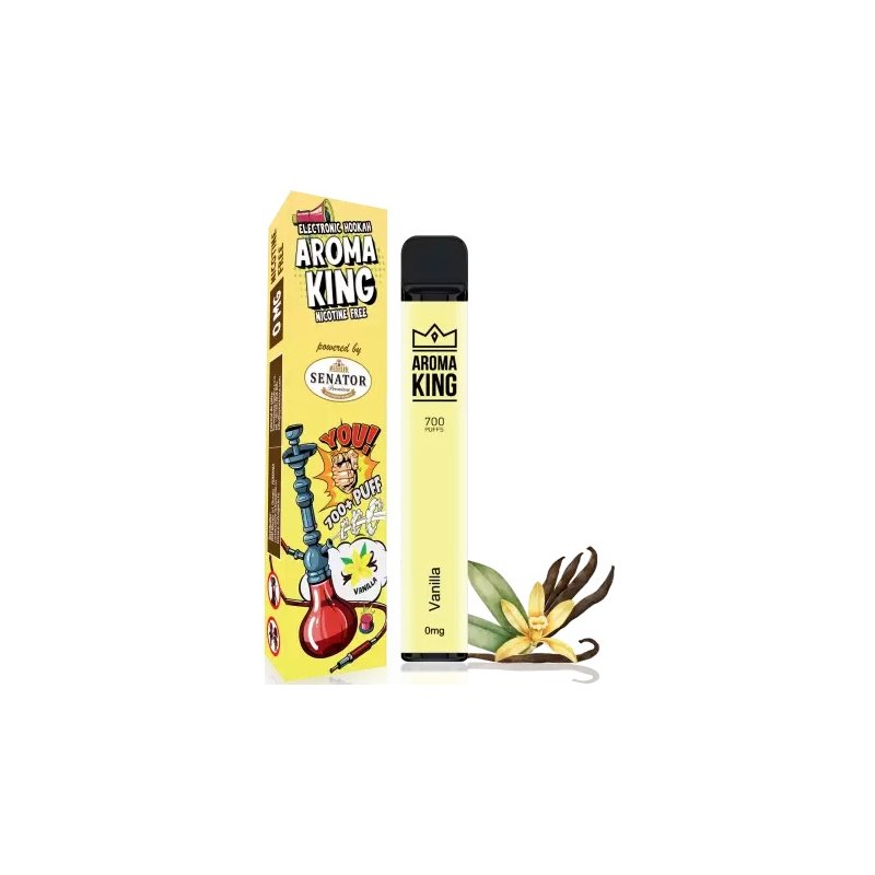 Mini narghilea electronica de unica folosinta AK by Senator - Vanilla (700 pufuri) 0 mg