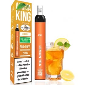 Mini narghilea electronica de unica folosinta AK by Senator - Lemon Tea (500 pufuri) 20 mg
