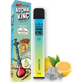 Mini narghilea electronica de unica folosinta AK by Senator Lemon Ice (700 pufuri) 0 mg