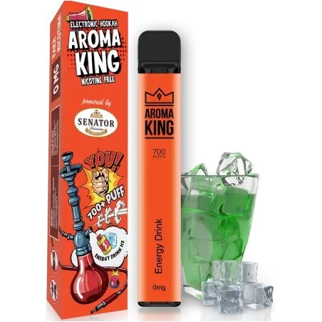 Mini narghilea electronica de unica folosinta AK by Senator Energy Drink Ice (700 pufuri) 0 mg