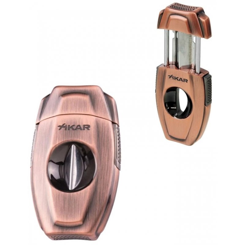 Cutit trabucuri Xikar VX2 V-Cut Bronze. Taietor trabucuri.