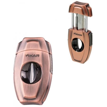 Cutit trabucuri Xikar VX2 V-Cut Bronze. Taietor trabucuri.