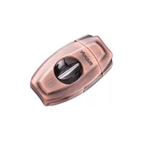 Cutit trabucuri Xikar VX2 V-Cut Bronze. Taietor trabucuri.