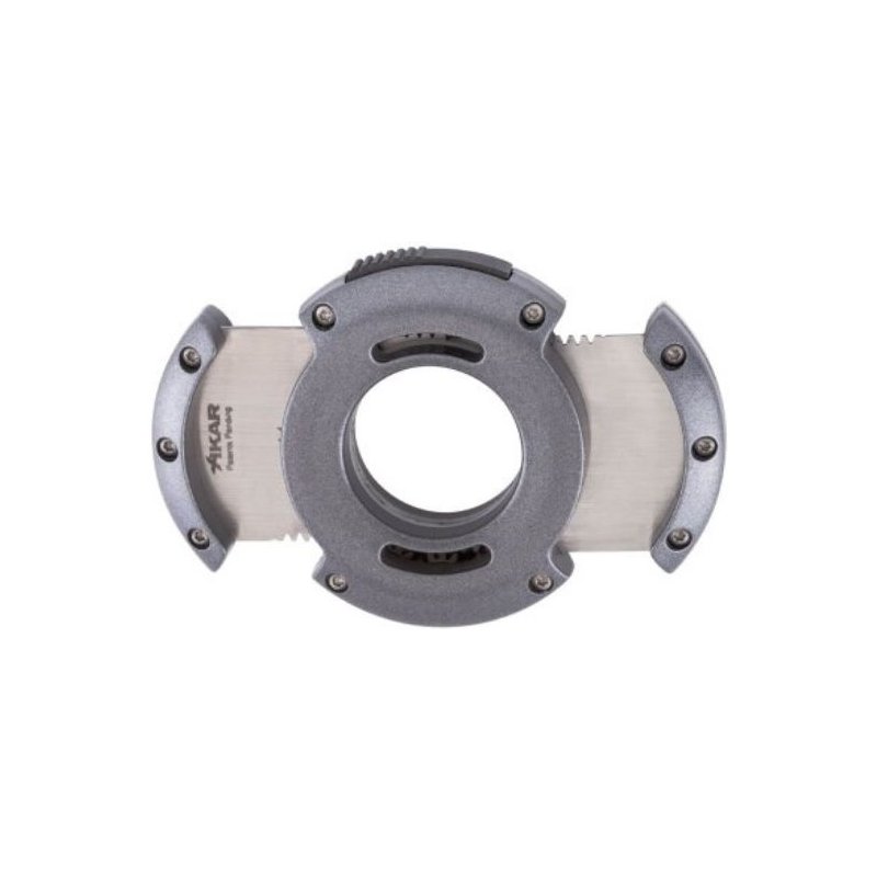 Cutit trabucuri Xikar XO Ghilotina Dubla Gunmetal. Taietor trabucuri.