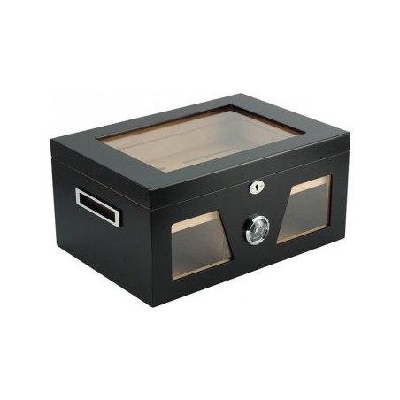 In ce pastrez trabucurile.Cumpar Humidor trabucuri Andreas Glasstop & Window Black 1196 (100 tig.)