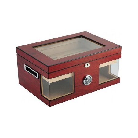 In ce pastrez trabucurile.Cumpar Humidor Andreas Glasstop & Window Brown 1189 (100 tig.)