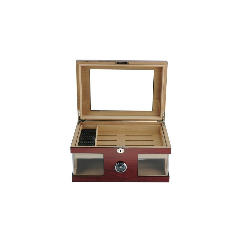 In ce pastrez trabucurile.Cumpar Humidor Andreas Glasstop & Window Brown 1189 (100 tig.)