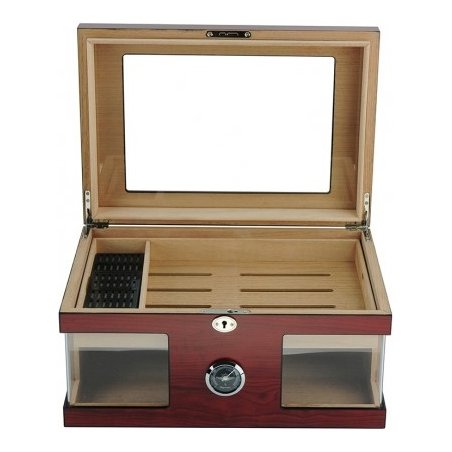 In ce pastrez trabucurile.Cumpar Humidor Andreas Glasstop & Window Brown 1189 (100 tig.)