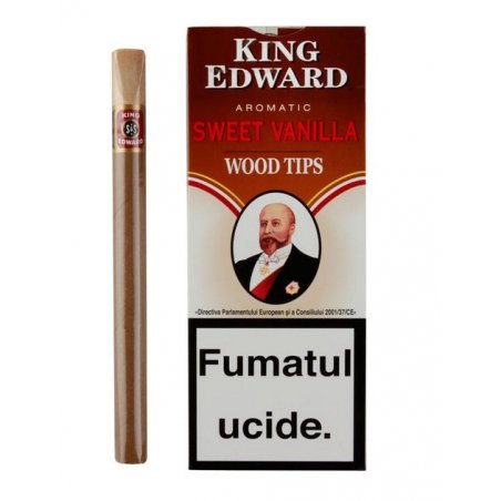 Tigari de foi King Edward Wood Tips Vanilla 5