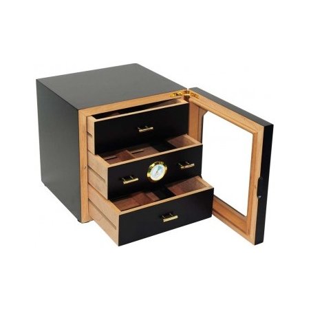 In ce pastrez trabucurile.Cumpar Humidor Andreas Cabinet Black 1172 (75 tig.)