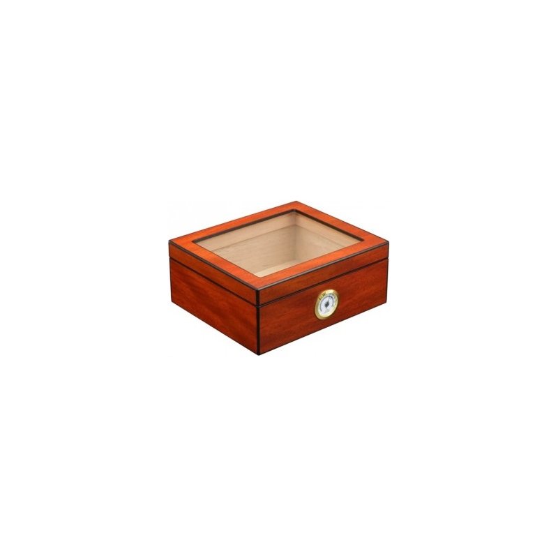 Humidor Andres Glasstop Mahogany 0939 (25 tig.)