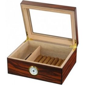 Humidor Andres Glasstop Mahogany 0939 (25 tig.)