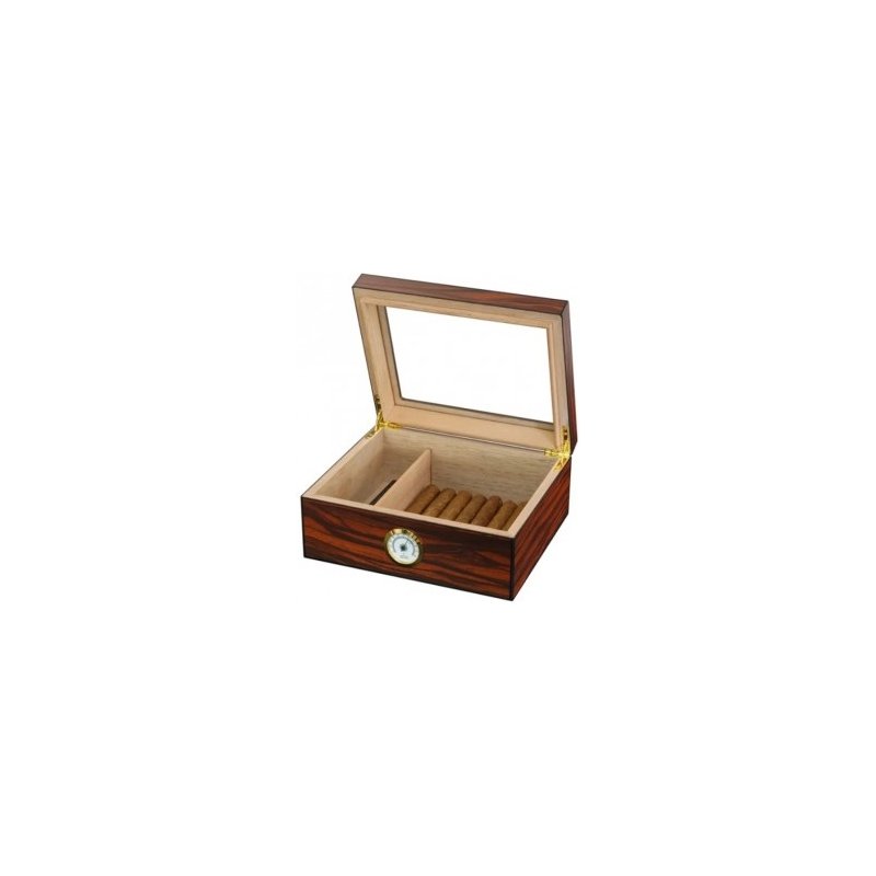 In ce pastrez trabucurile.Cumpar Humidor Andres Glasstop Mahogany 0939 (25 tig.)