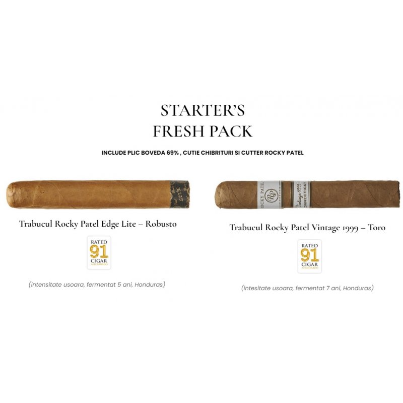 Selectie trabucuri Starter Rocky Patel Fresh Bag 4 promotie