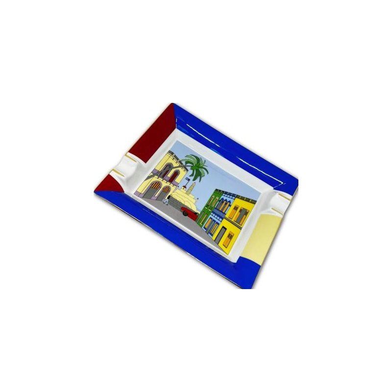 Scrumiera Portelan Ellie Bleu Casa Cubana la cele mai bune preturi