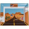 Scrumiera Portelan Ellie Bleu Road 66
