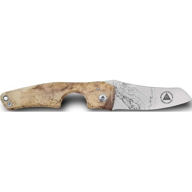 Cutit Trabucuri Les Fines Lames Le Petit Compass Nicaragua Acacia Burl