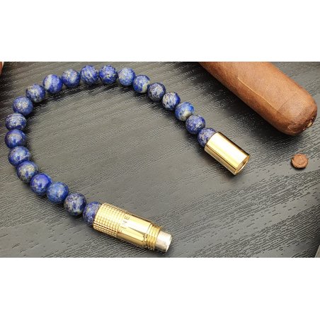 Perforator Trabucuri Punch Bracelet Solo Gold Lapis Lazilu (L)