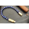 Perforator Trabucuri Punch Bracelet Solo Gold Lapis Lazilu (L)