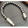 Perforator Trabucuri Punch Bracelet Solo Steel Hematite (L)