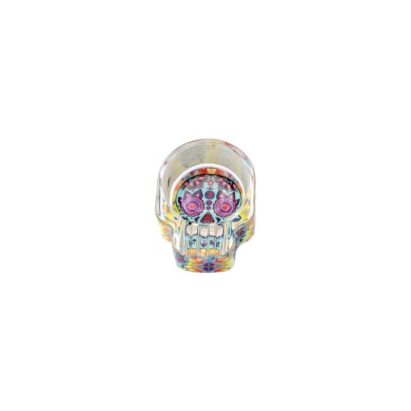 Scrumiera Toro Glow Glass Skull
