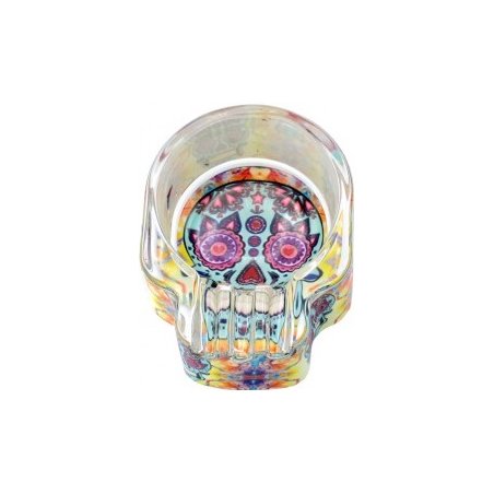 Scrumiera Toro Glow Glass Skull