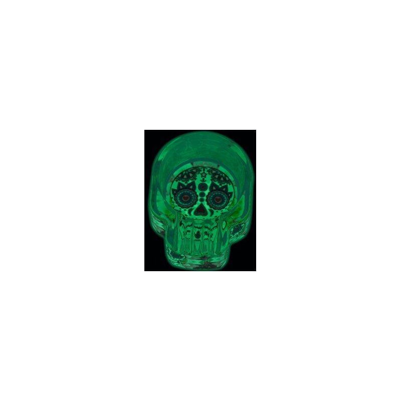 Scrumiera Toro Glow Glass Skull   accesorii premium trabuc