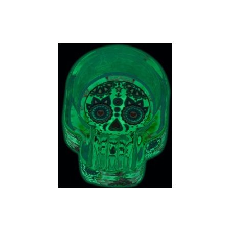 Scrumiera Toro Glow Glass Skull   accesorii premium trabuc