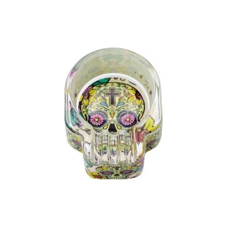 Scrumiera Toro Glow Glass Skull   accesorii premium trabuc
