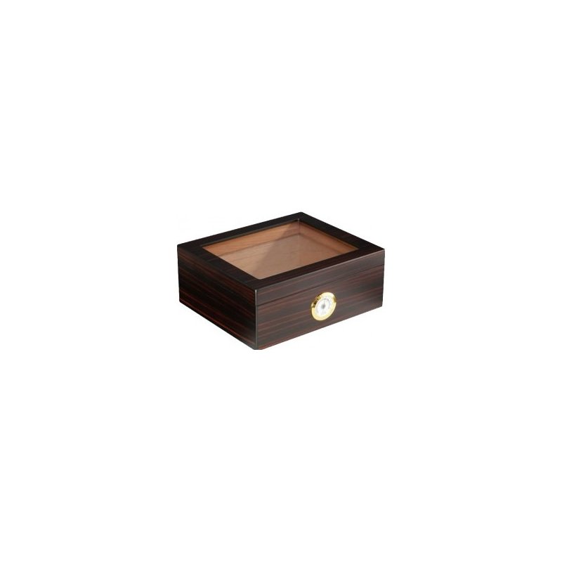 Humidor Andreas Glasstop Ebony 1202 (25 tig.)