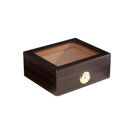 Humidor Andreas Glasstop Ebony 1202 (25 tig.)