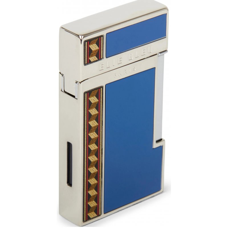 Bricheta Elie Bleu Cigar Jet Flame Blue Japanese Alba Marquetry EBJ1452