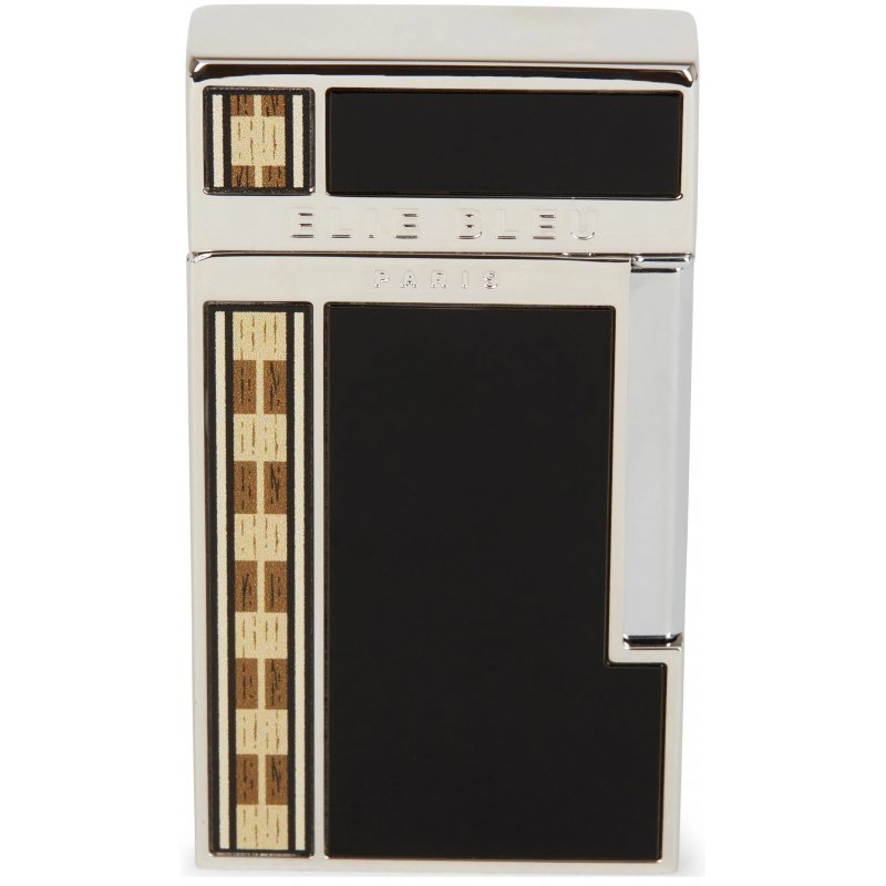 Bricheta Elie Bleu Cigar Jet Flame Black Japanese Alba Marquetry EBJ1452