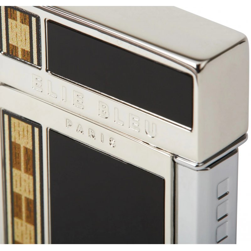 Bricheta Elie Bleu Cigar Jet Flame Black Japanese Alba Marquetry EBJ1452