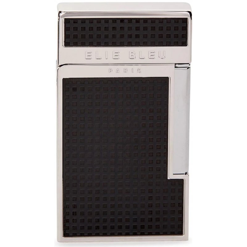 Bricheta Elie Bleu Cigar Jet Flame Black Matte Grid With Cover EBJ1431