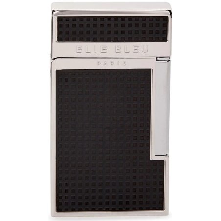 Bricheta Elie Bleu Cigar Jet Flame Black Matte Grid With Cover EBJ1431